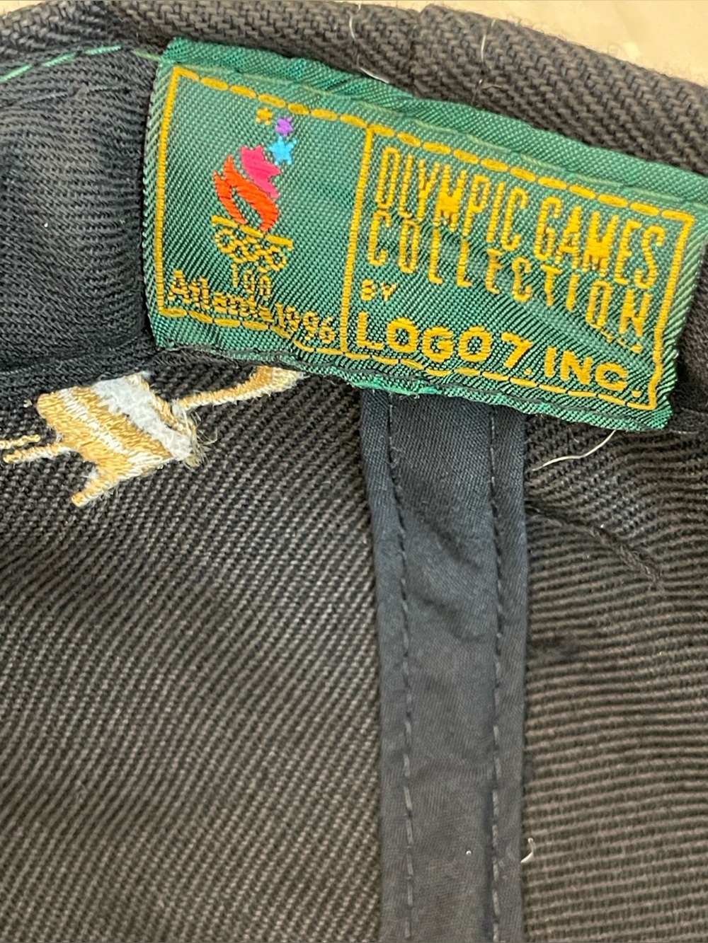 1996 Logo Athletic Olympic Summer Games Atlanta, Gold Splash Snapback Cap - Picture 7 of 10